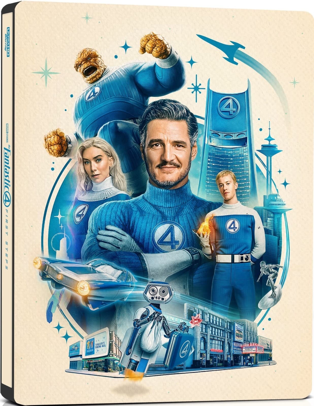 Steelbook The Fantastic Four: First Steps (4K + Digital) NEW 4