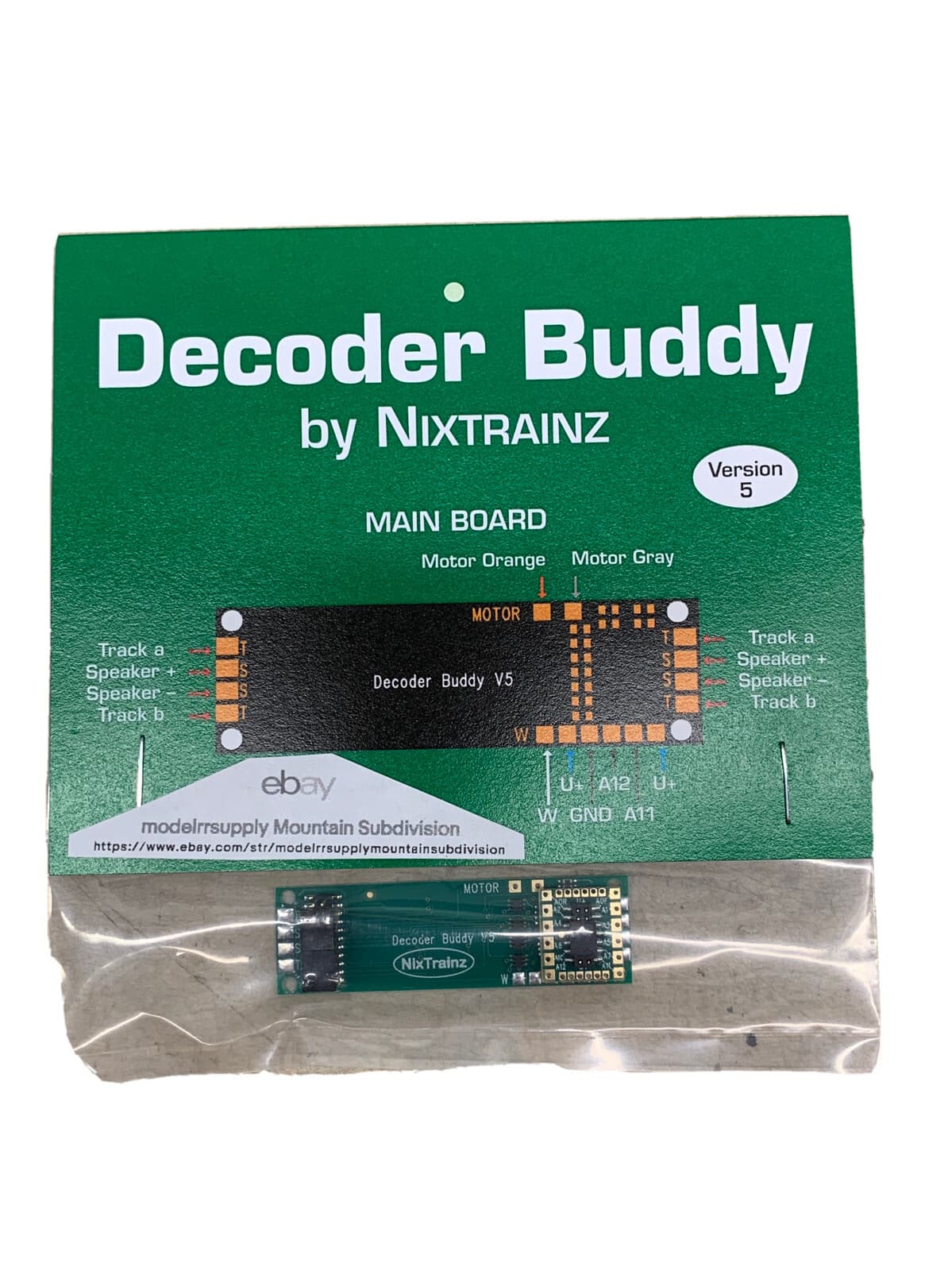 Nixtrainz NTZ5 Decoder Buddy V5B | 12 Output | 2.2K resistors  21 Pin Main Board