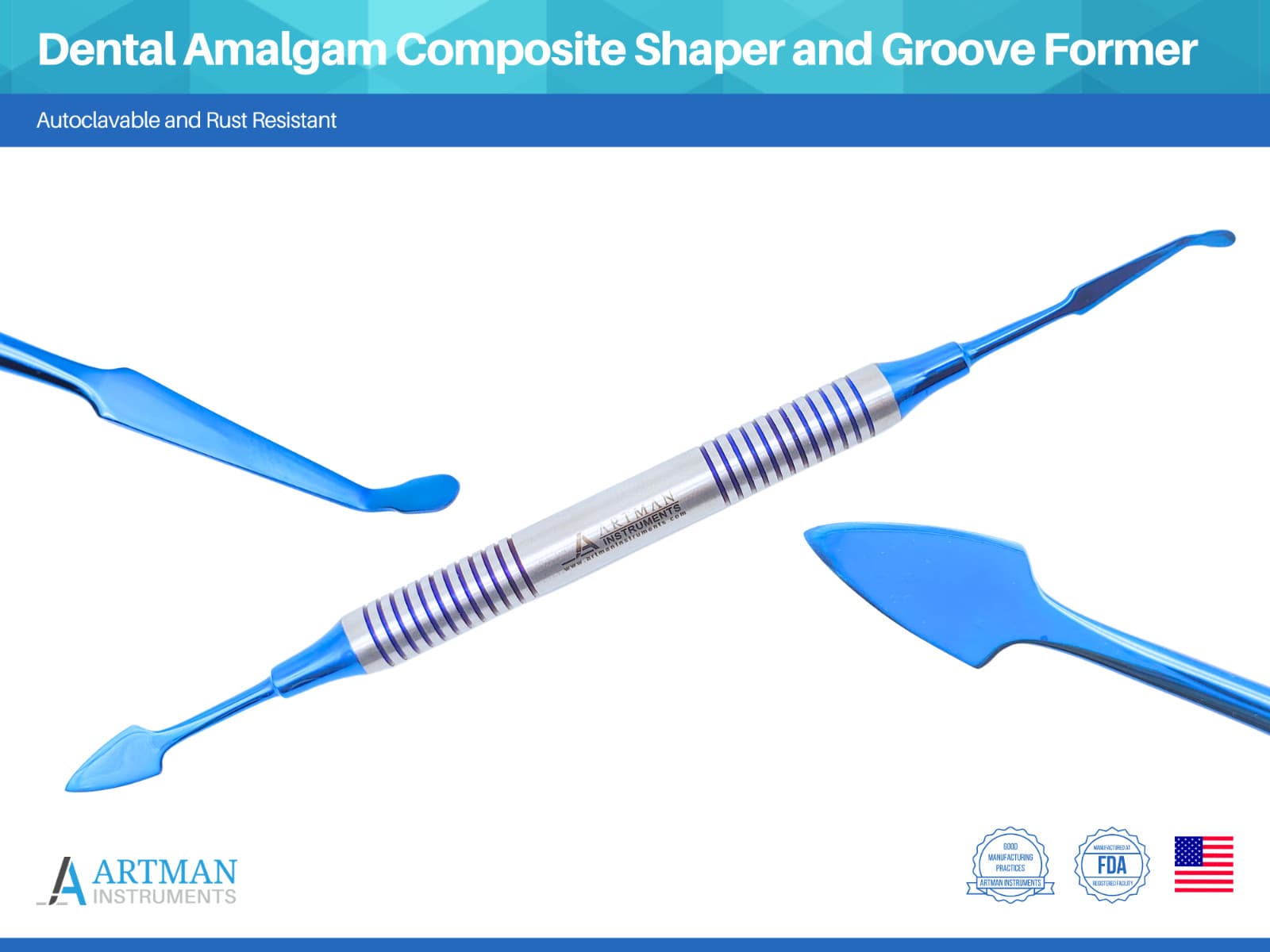 Dental Amalgam Composite Shaper and Groove Former Carver ARTMAN INSTRUMENTS