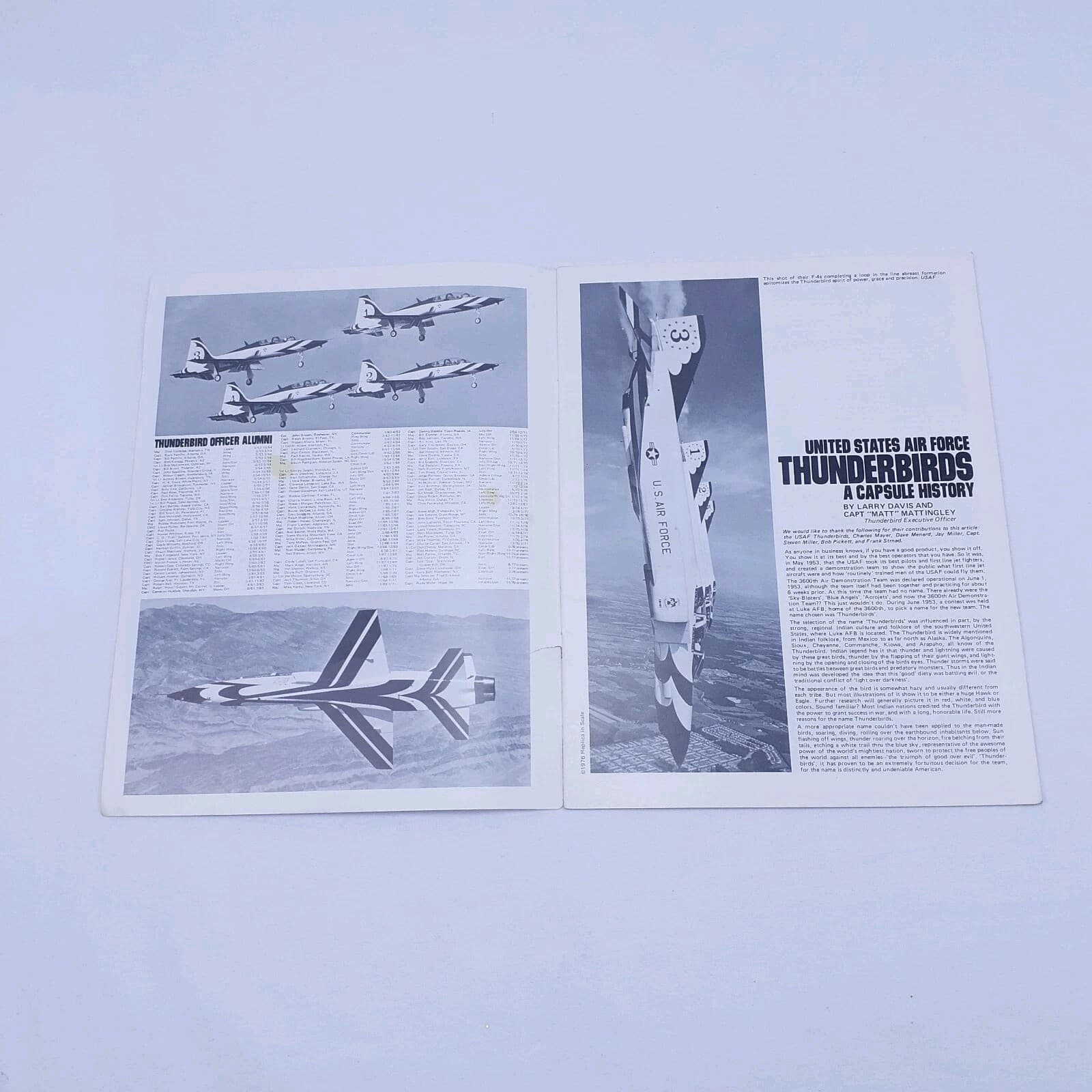 Reproduction of 1976 USAF Thunderbirds Replica in Scale by Aerophile 5