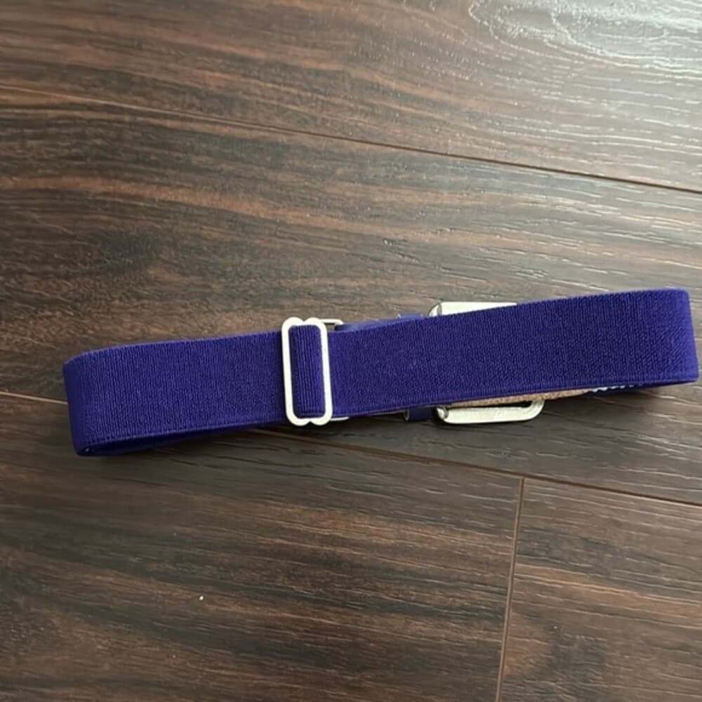 Mizuno Classic Elastic purple Baseball/Softball Belt | Youth and Adult 3