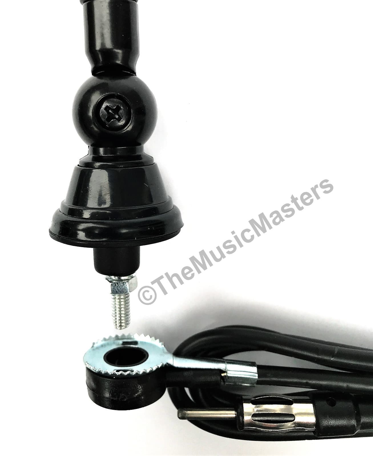 Universal 16" Flexible Rubber Antenna Mast w/ Ball Base Car Audio Stereo Radio 4