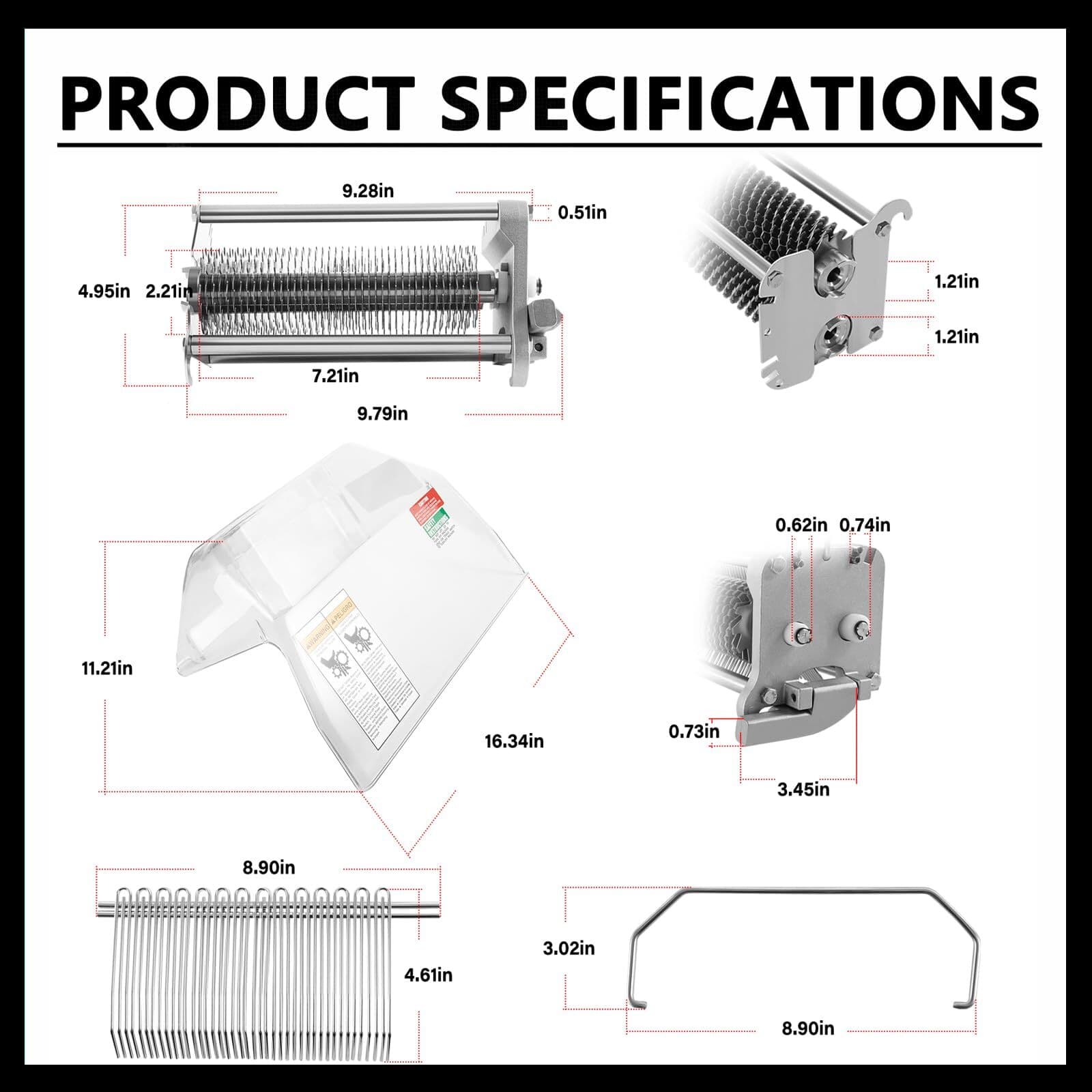 TA3130 Complete Cradle Assembly Kit Fit Biro Tenderizer Pro 9 Sir Steak PRO-9SD 6