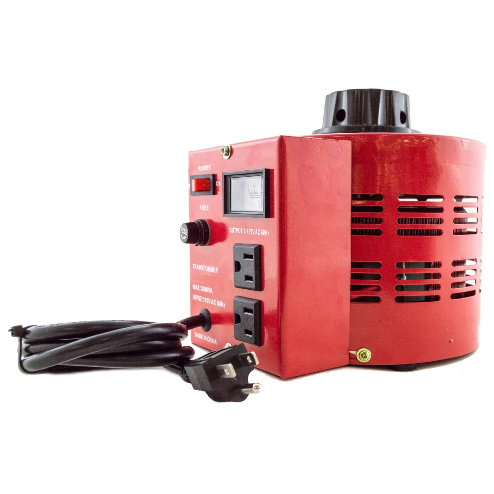 20 Amp Variable Transformer, 2000va Max, 0~130 Volt Output 3