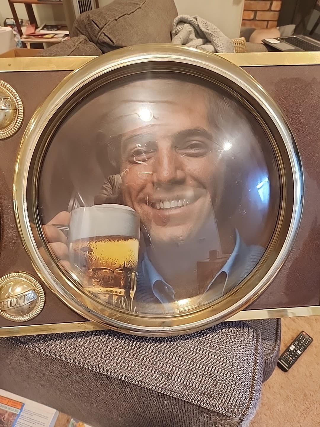 Vintage 1972 Schlitz Beer Jos. Schlitz Brewing Globe 34" x 14" Sign -Exc. Cond. 5