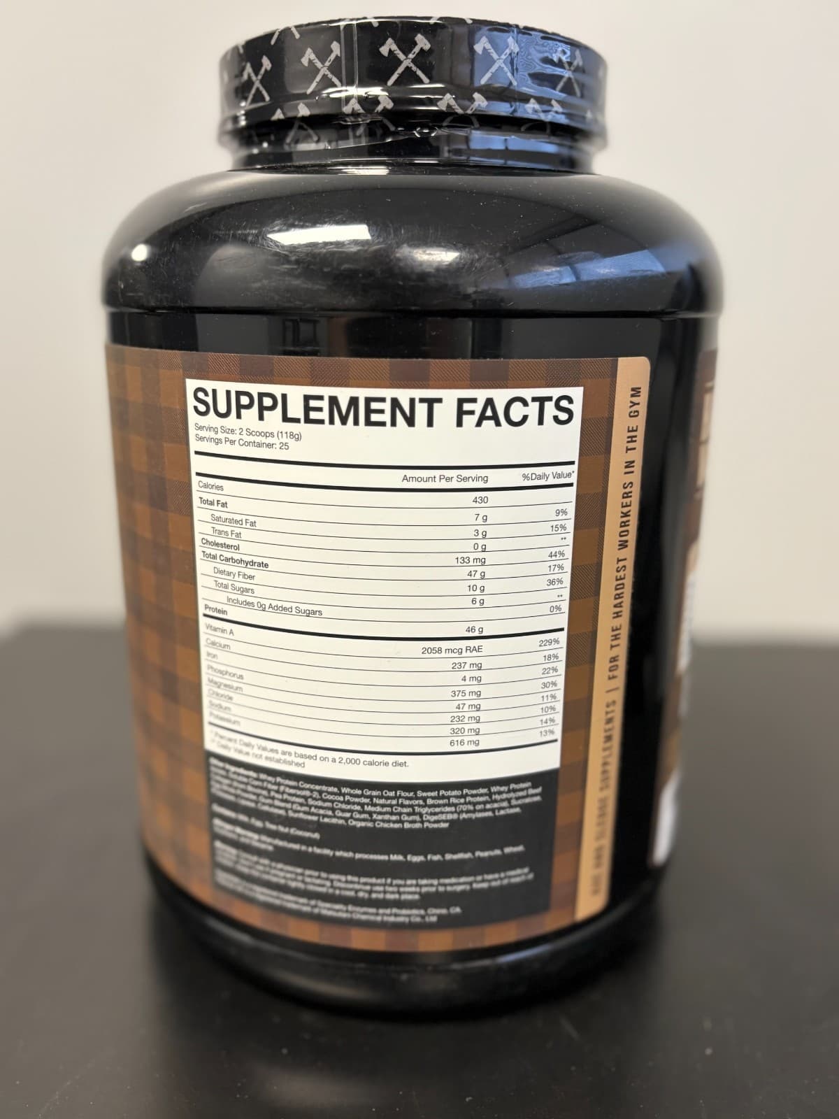 NEW Axe & Sledge Home Made Meal Replacement 6.4lbs Double Chocolate Brownie 2