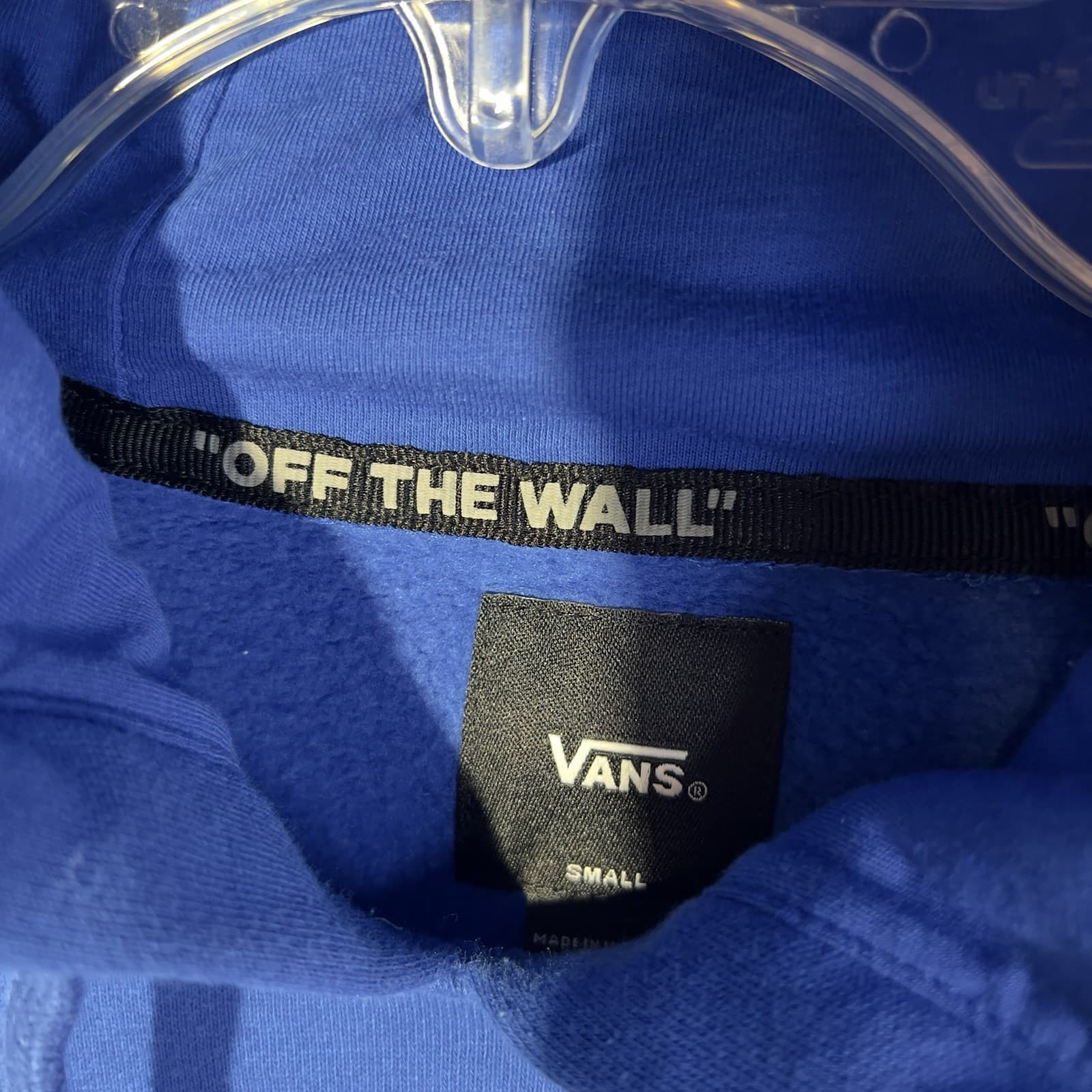 Womens VANS Off The Wall Hoodie Sweatshirt Pullover Rose Size Small 4