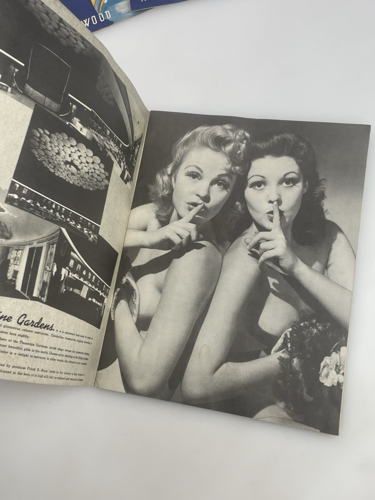 1940’s Florentine Gardens Hollywood Menus Programs Signed Harry Richman Lot 6