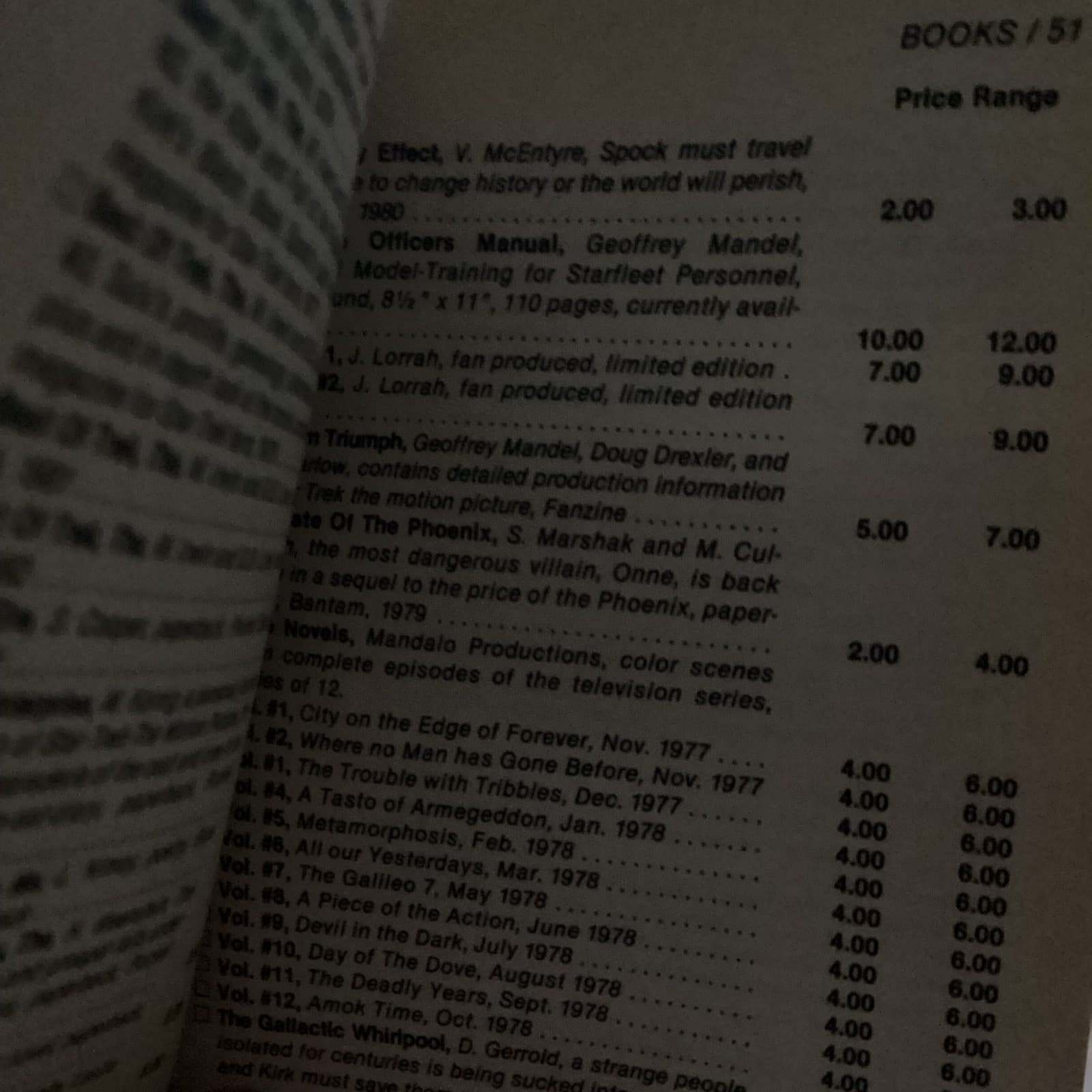 Star Trek and Star Wars Collectibles Price Guide 1983 Book House of Collectibles 3