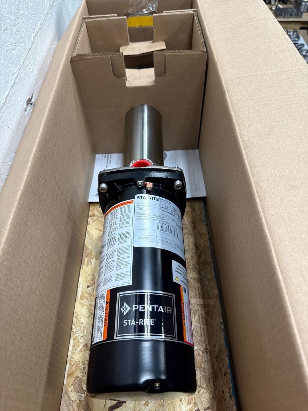 New PENTAIR STA-RITE HPS20G3-01 SS Booster Pump, 2HP, 230/460, 3PH, 15' Lift 4