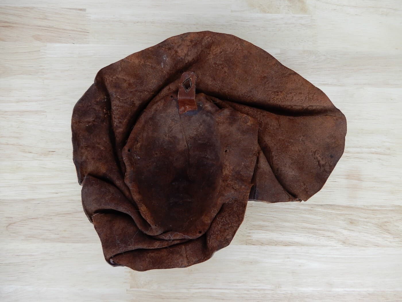 Vintage Leather Wall Mask Woman's Face Handcrafted Sculpture 5