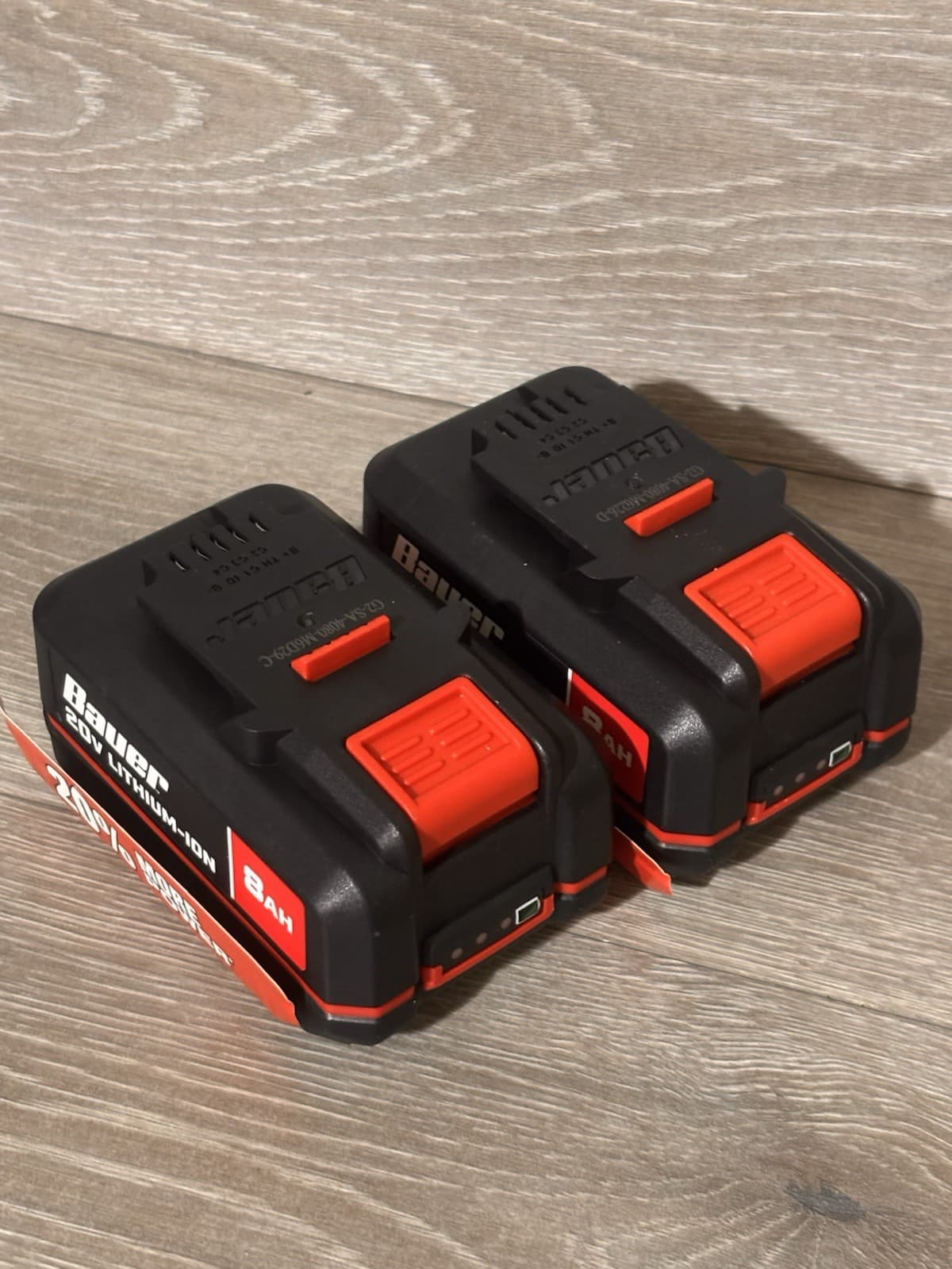 2-Pack BAUER 2108C-B 20V 8AH High-Capacity Lithium-Ion Battery - NEW OPEN BOX 2