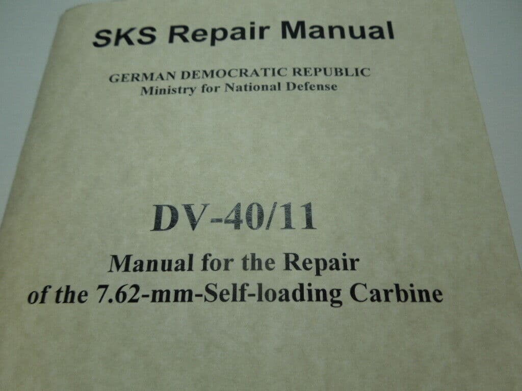 East German SKS Repair Manual 7.62x39  English Translation 1959  120 Pages 2