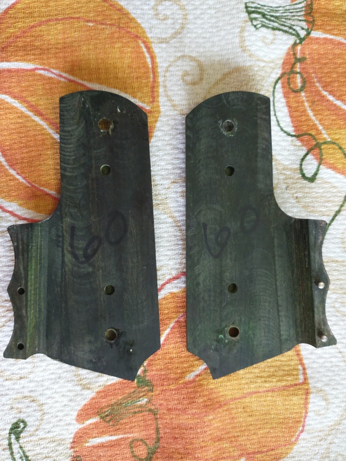 Green Smart Parts Paintball Wood Grips WGP Autococker AGD Automag Minimag 2