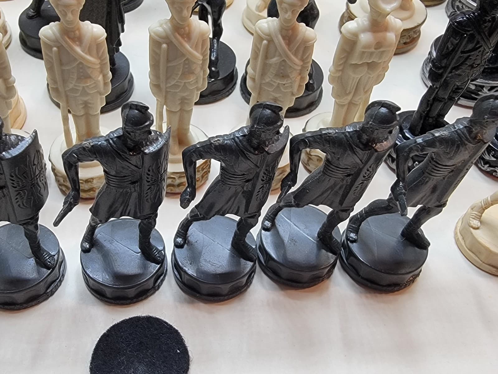 Old Revolutionary War Chess Pieces  Parts And Others Only 5