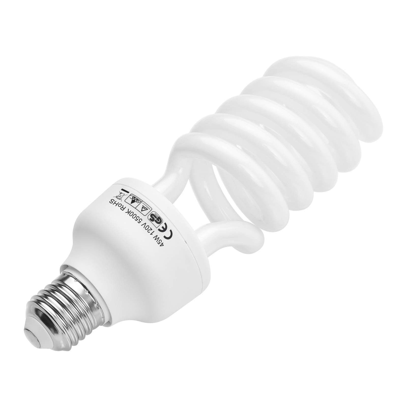 Andoer Fluorescent Light Bulb 45W 5500K E27 CFL Daylight for Photography 3