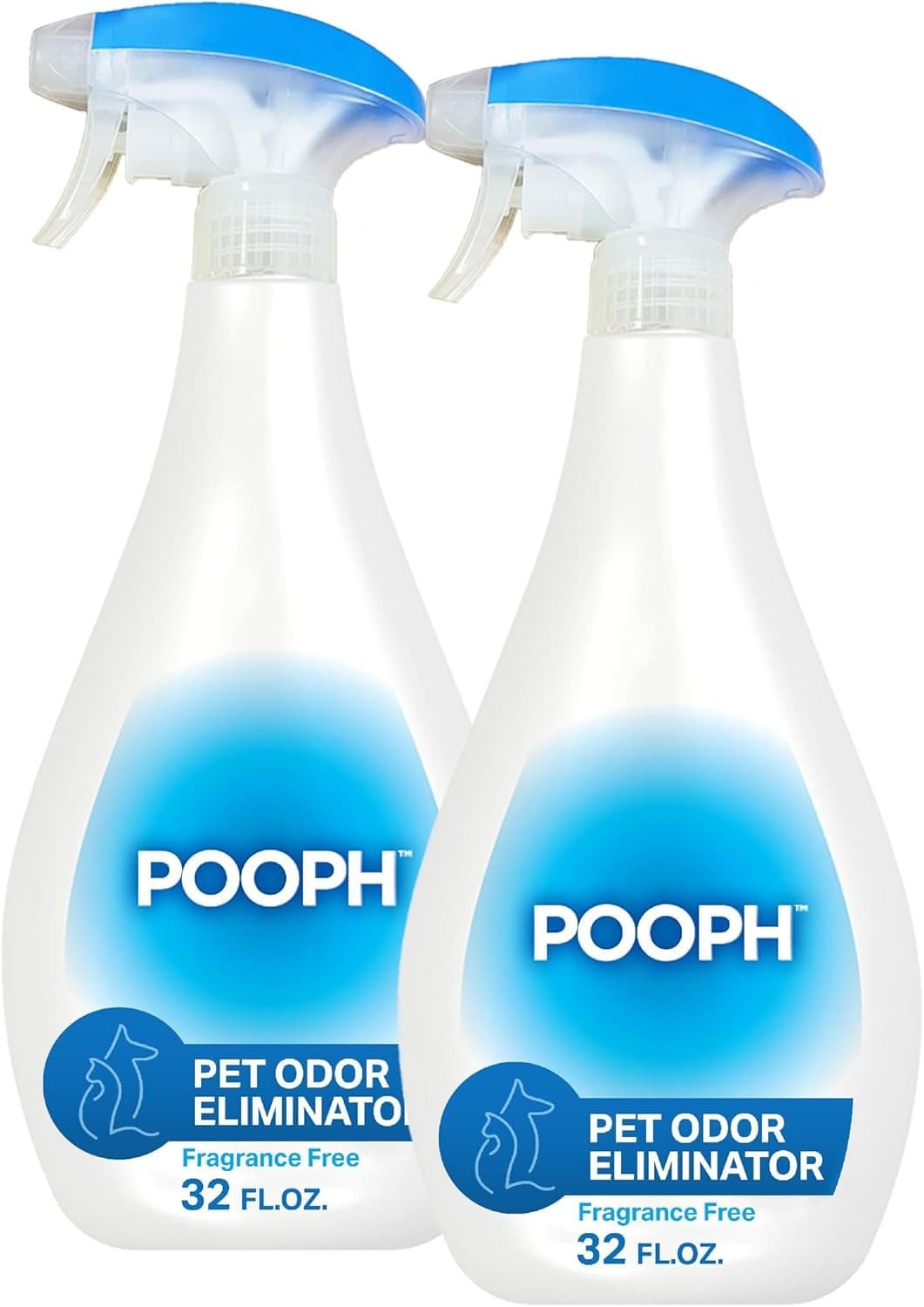 LOT OF 2  Pooph Pet Odor Eliminator Freshener Spray 32 fl oz each  For Dogs Cats