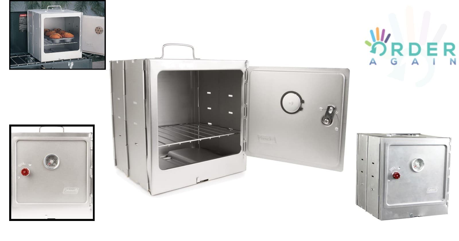 Portable Camping Oven Aluminum Foldable Stove Top Bakes & Roasts for Outdoors 2