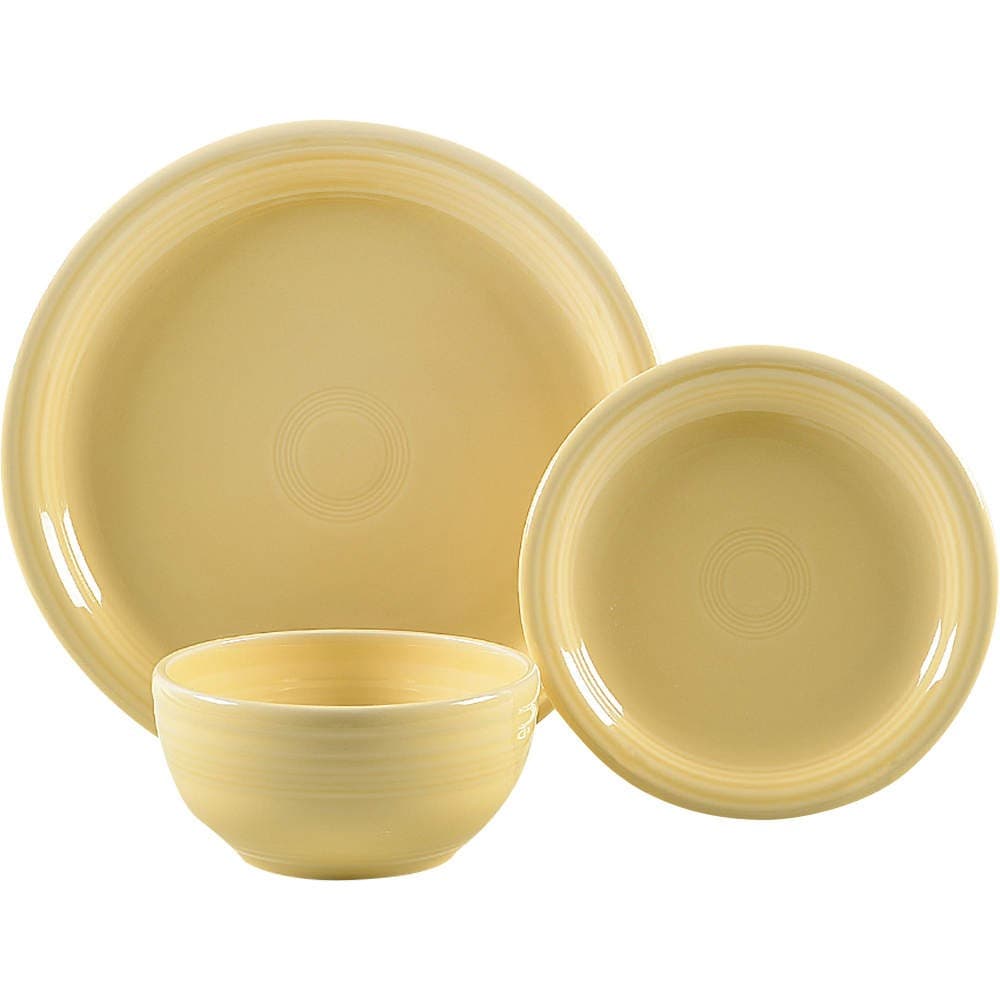 Homer Laughlin Fiesta Ivory Bistro Set 10967794