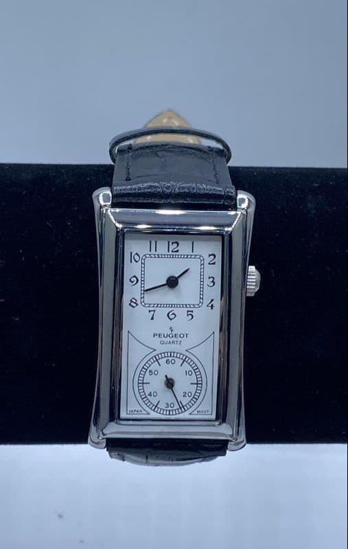 Men's Peaugeot 24mm Quartz Sub-Dial Dress Stainless Steel Watch 35g