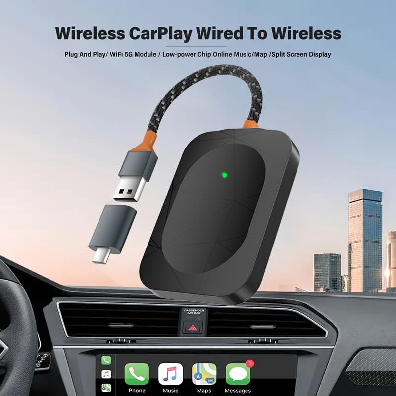 Wireless CarPlay Adapter USB Dongle For Toyota RAV4 2018 2019 2020 2021 2022+ 3