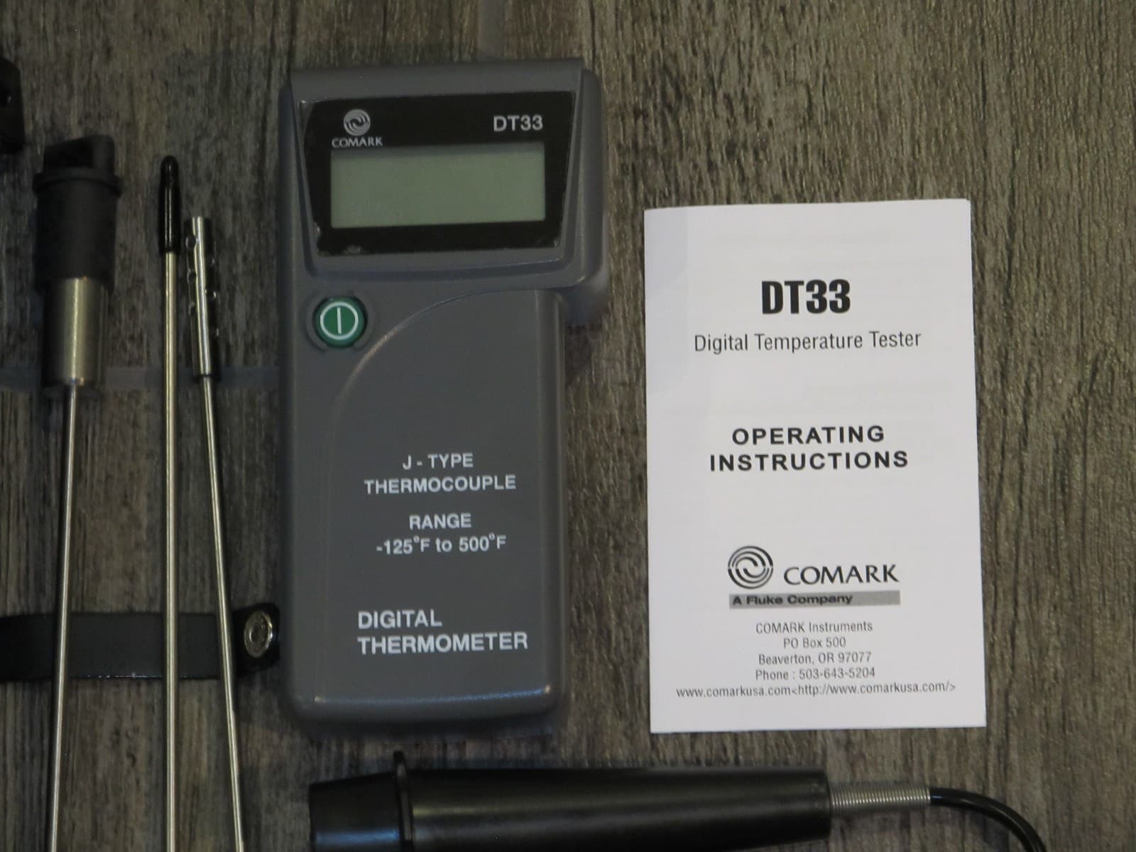 COMARK DT33 Digital Thermometer Kit -125 to 500 F, Water Resistant, Hand Held 3