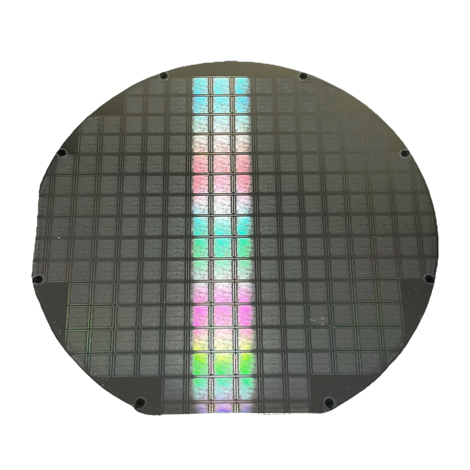 6 Inch Patterned Silicon Wafer - Light Marking, Of Unknown Origin