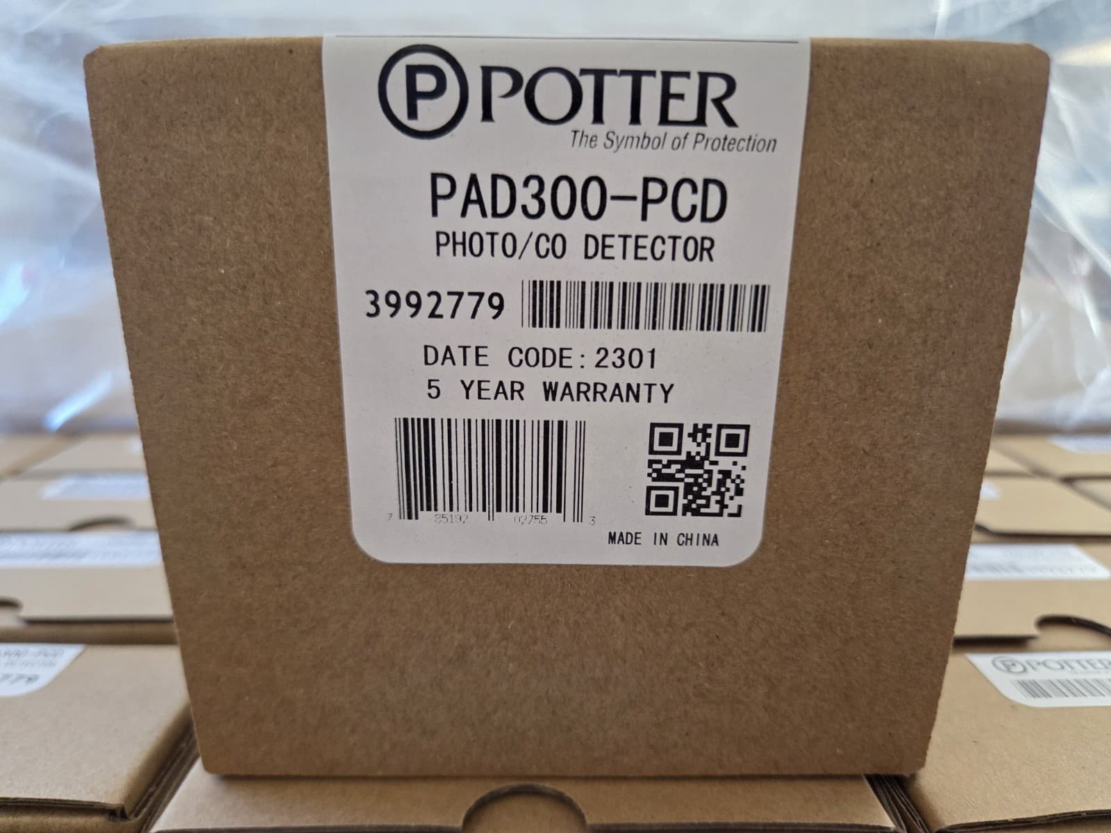 POTTER PAD300-PCD PHOTOELECTRIC SMOKE/CO DETECTOR - BRAND NEW - 290 AVAILABLE  3