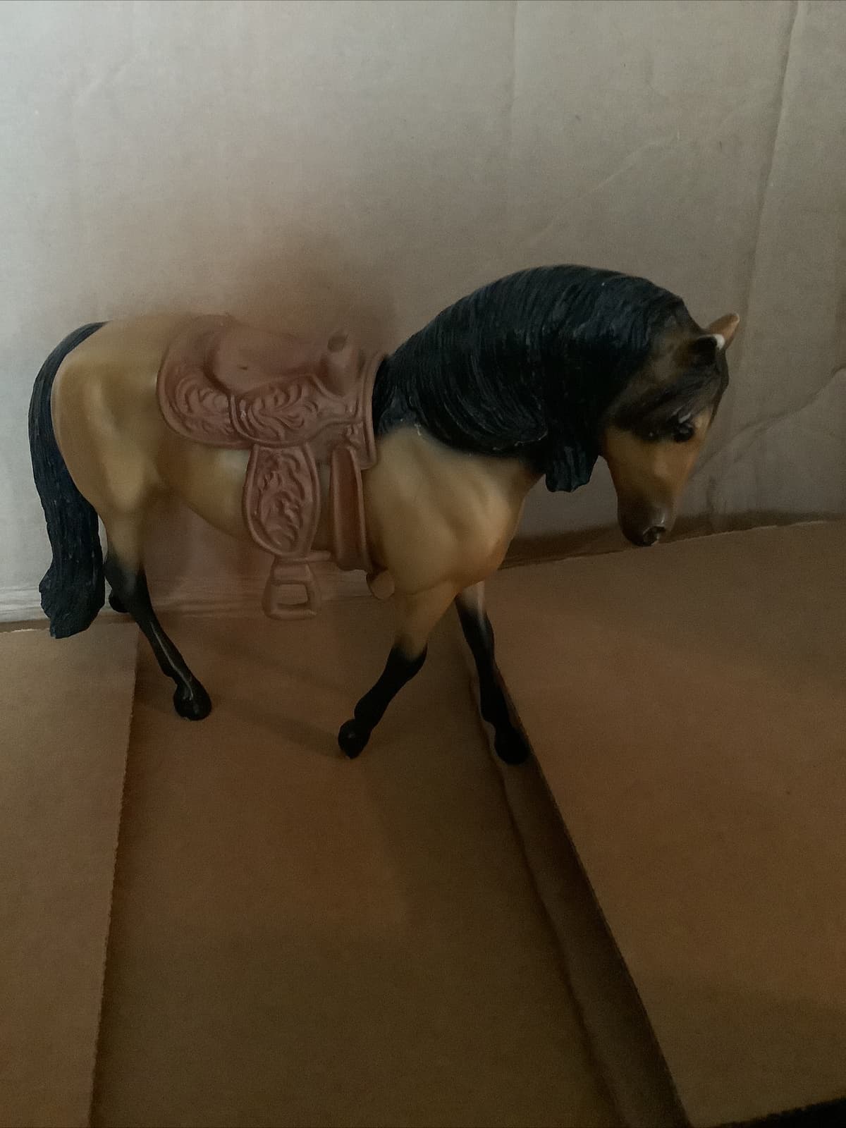 Vintage Breyer Molding Classic Andalusian Mare  7” X 6” With Saddle 2