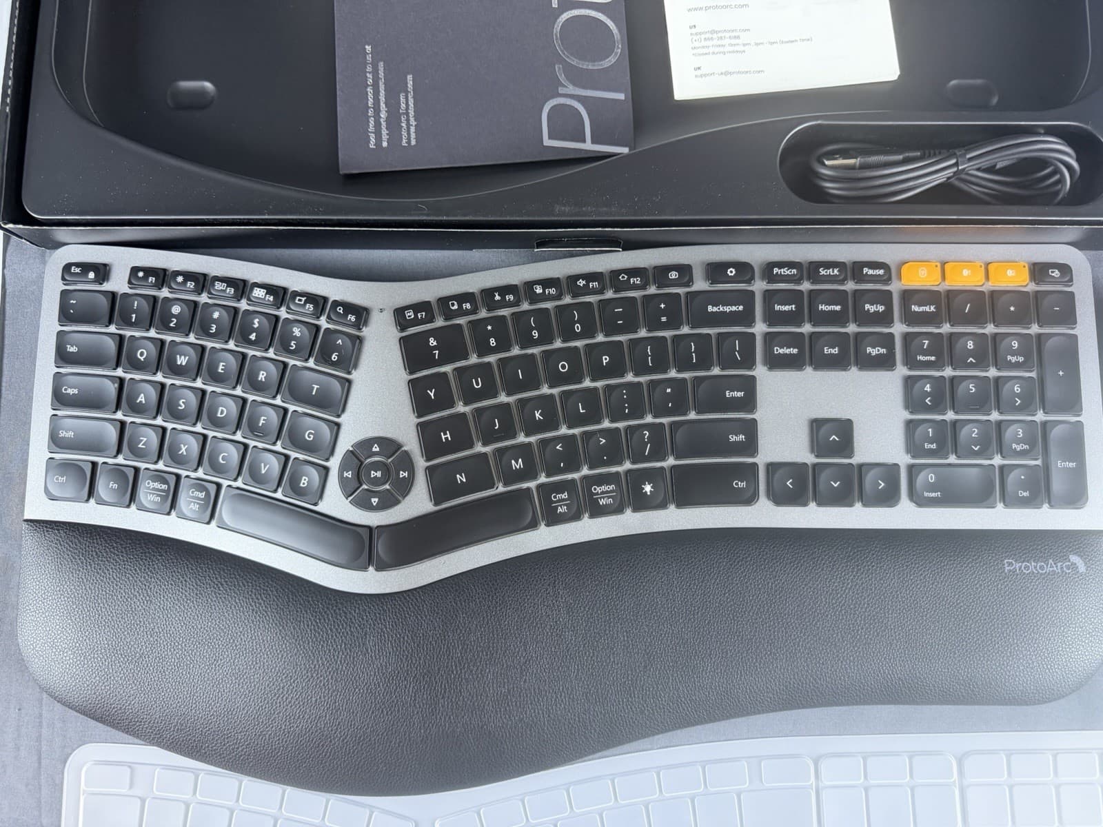 ProtoArc Wireless Keyboard And Nulea Mouse Combo EK01 / M501 Full Size Ergonomic 4