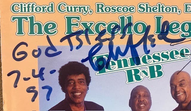 Excello Legends - AUTOGRAPHS by Clifford Curry, Roscoe Shelton, Earl Gaines  CD 4