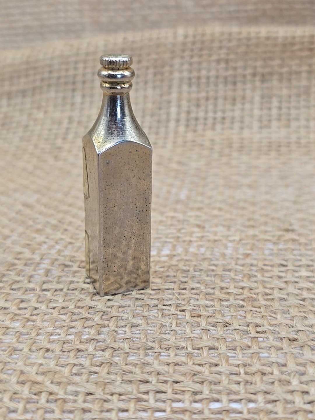 Miniature Brass Johnnie Walker Black Label Bottle DOLLHOUSE Miniatures 2" 3