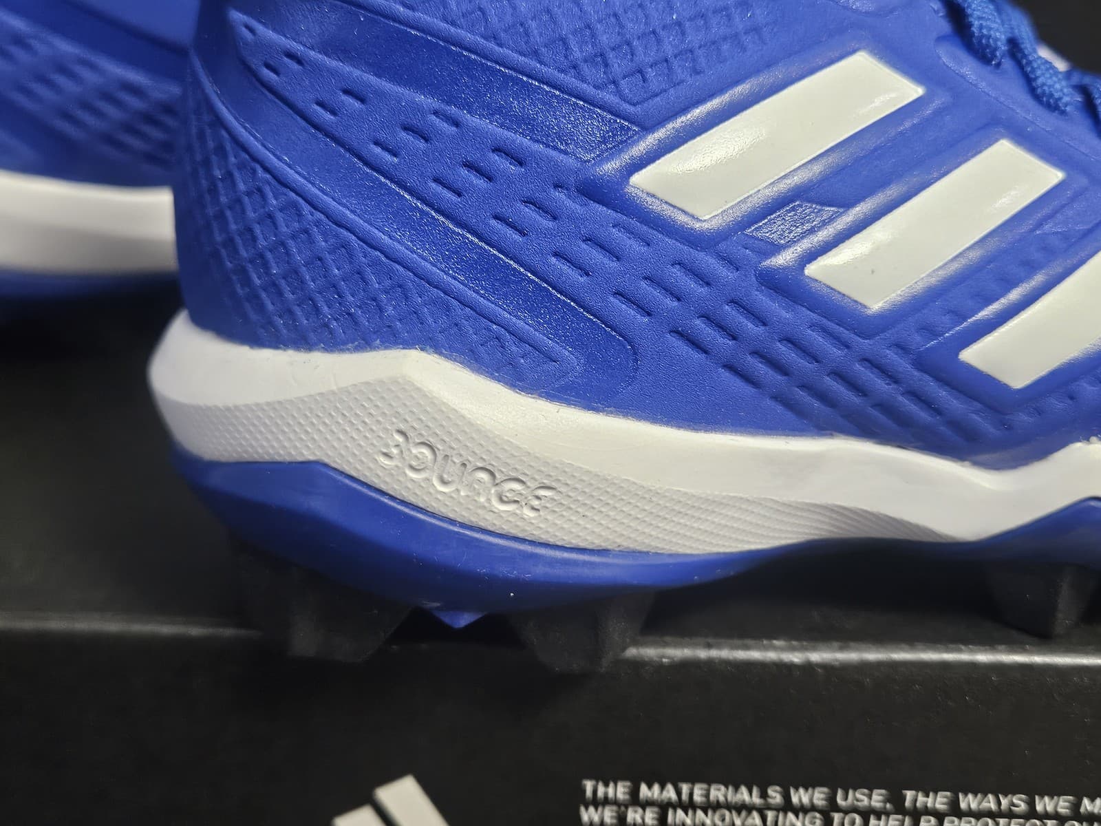 Adidas Icon 8 MD K Baseball Shoes Kids 10K Royal Blue White Cleats IG7203 New 5