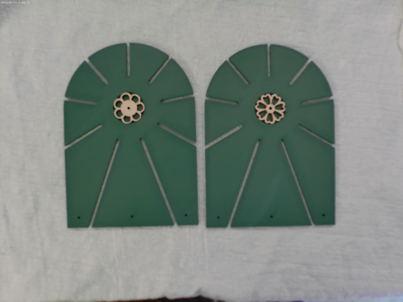 LOT 0F 2 WEB-PANCAKE FLAT COIL FORMS FOR PROJECTS (175 X 125 MM)