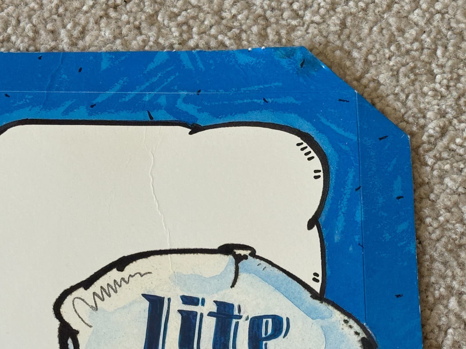 1989 MAJOR LEAGUE Movie Counter Display Standee Standup BOB UECKER MILLER LIGHT 3