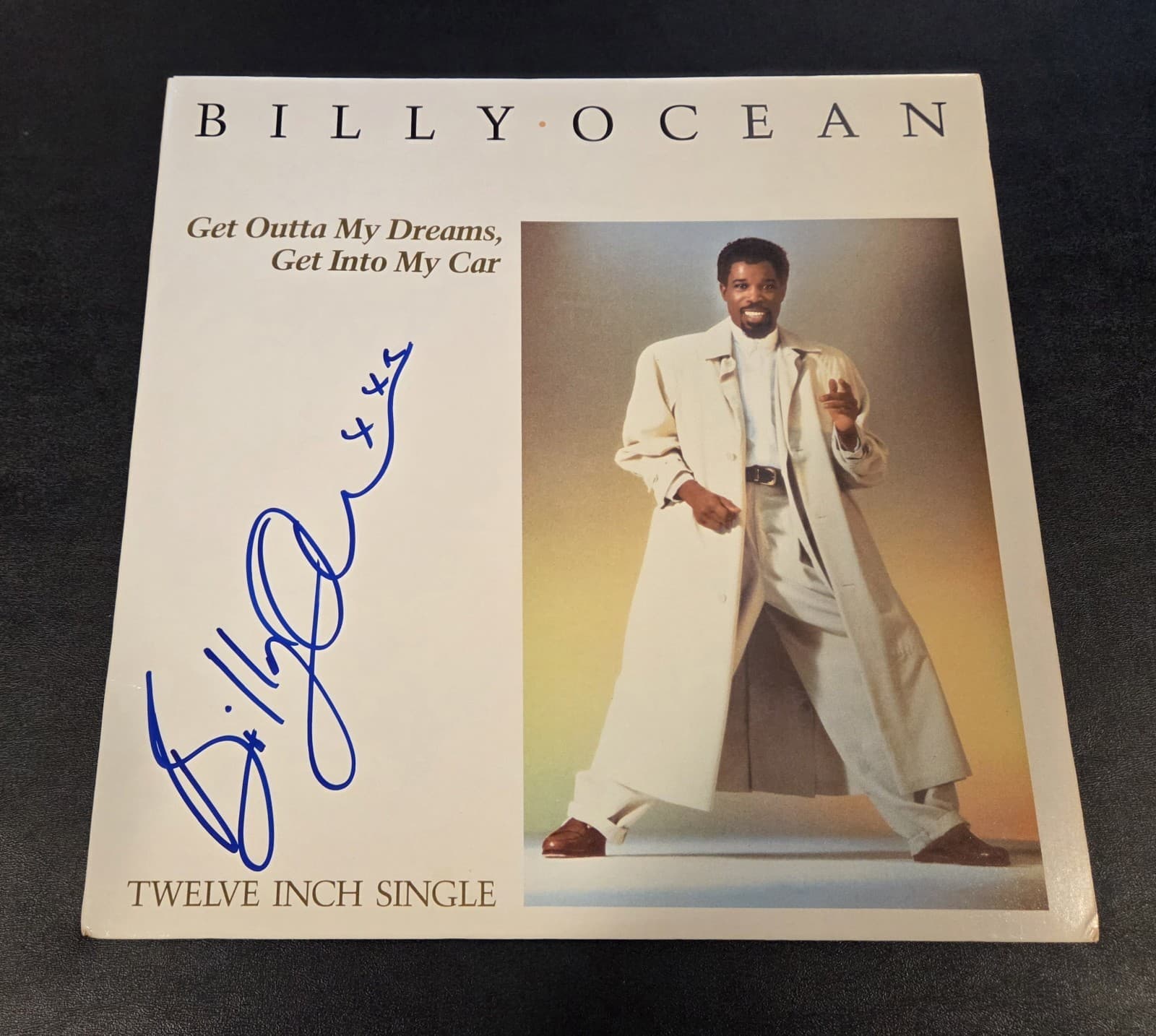 BILLY OCEAN signed autographed GET OUTTA MY DREAMS LP RECORD BECKETT (BAS) RARE