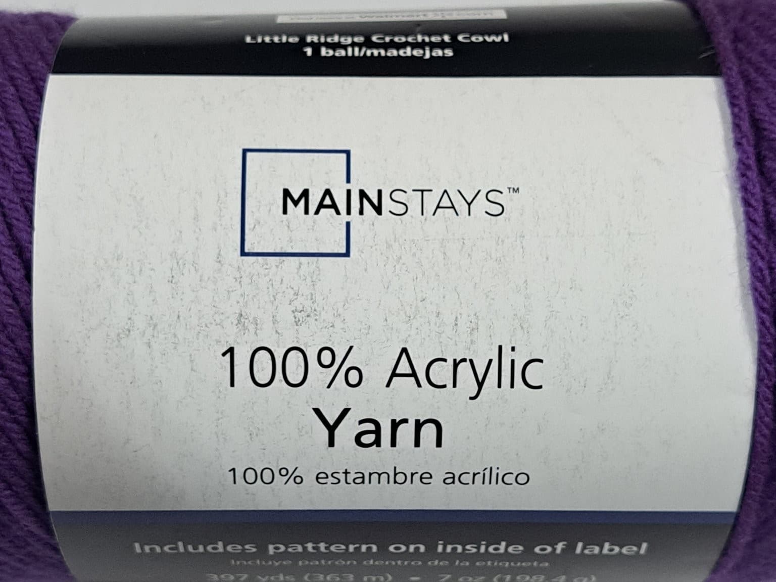 Mainstays Crochet Thread 100% Acrylic Purple MS20-200-017 397 yd Ball 3