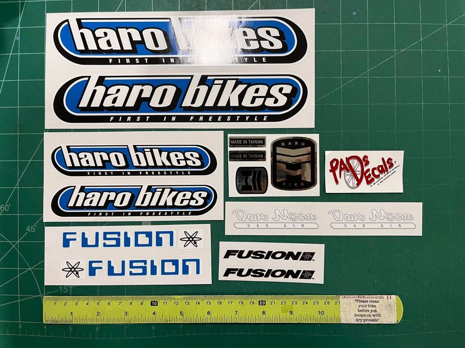 Haro 540 Dave Mira (blue) BMX sticker decal