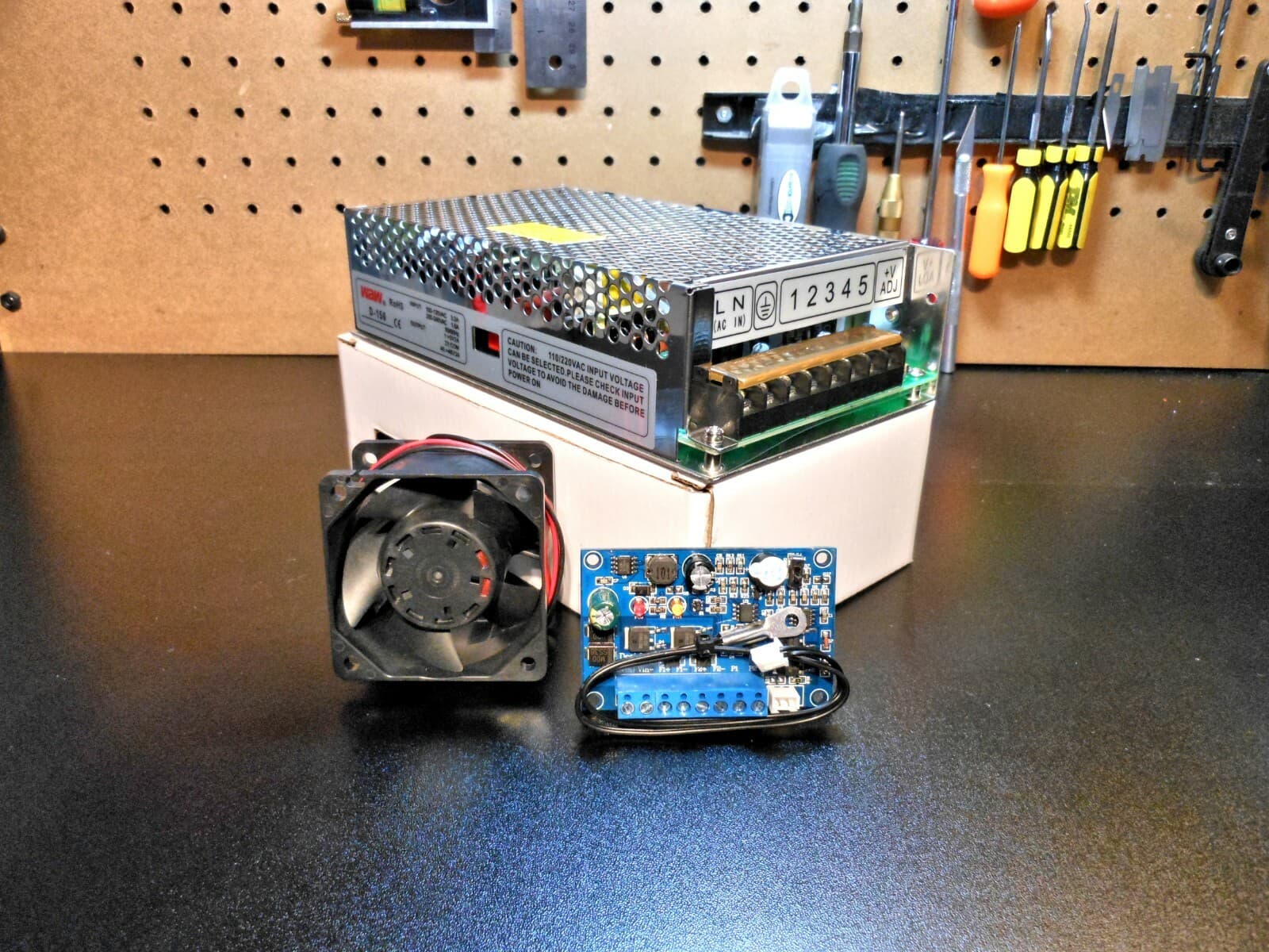 CNC Autonomous Fan Controller & Dual Rail (48v & 5v) Power Supply & 48v Fan