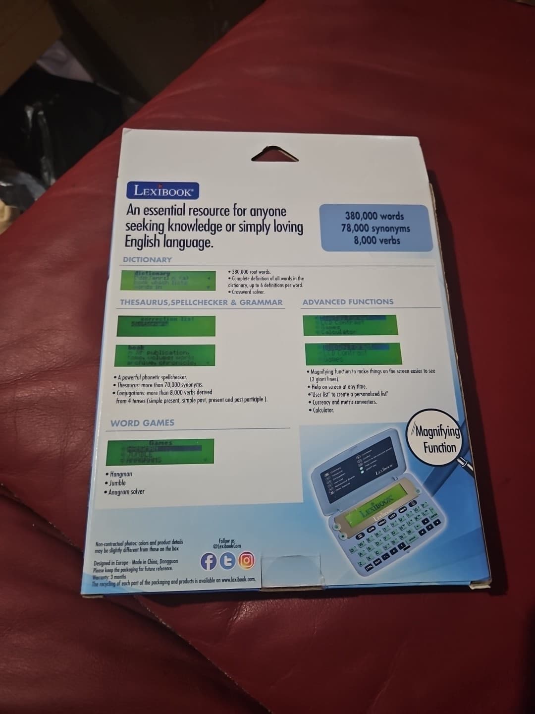 Lexibook D650EN  Electronic English Dictionary With Thesaurus 2