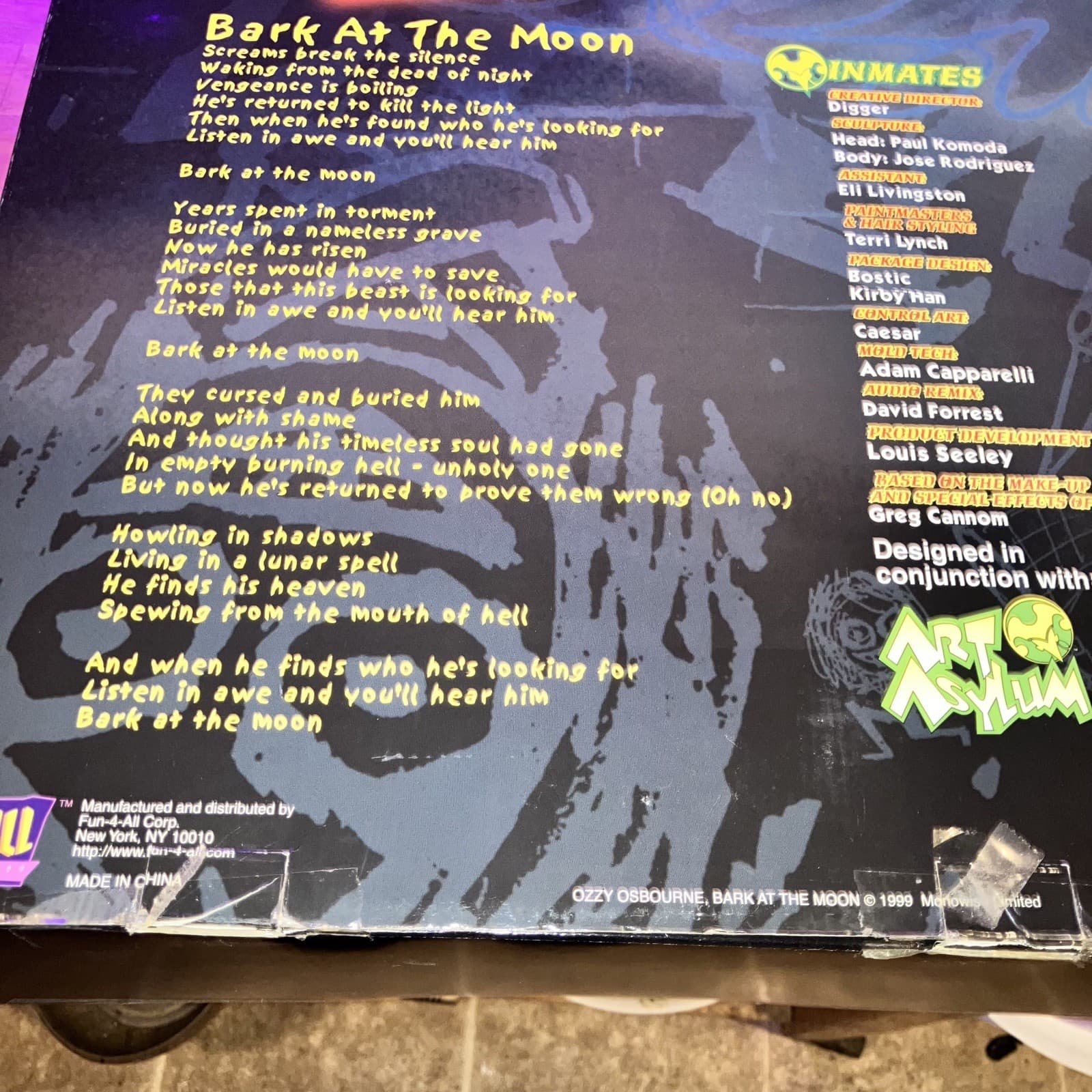 Ozzy Osbourne Bark at the Moon Werewolf Doll Figure LARGE RARE VINTAGE 1999 4