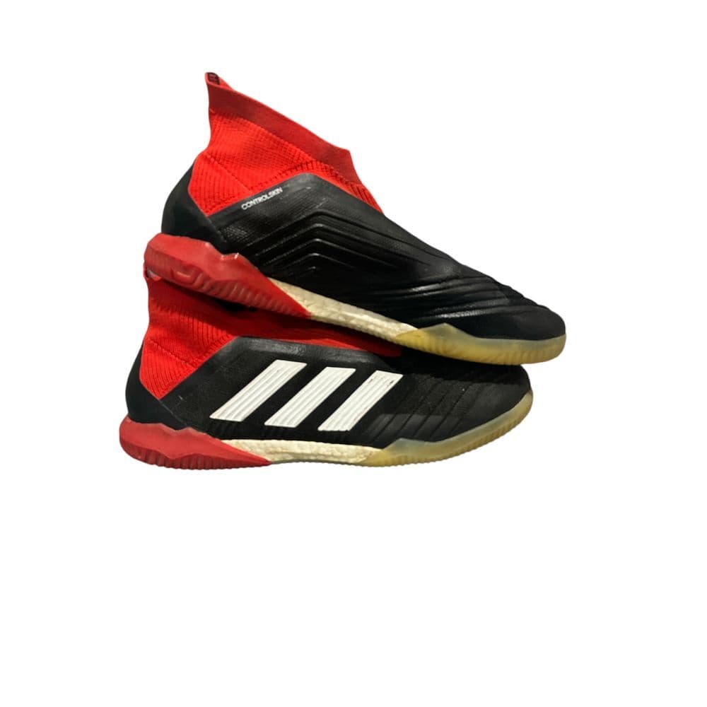 Adidas Predator 18 Shoes Laceless Control Skin Red Black 3