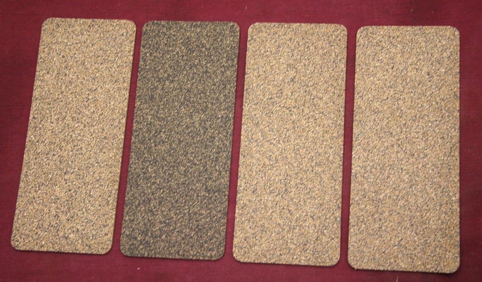 4 pc 7.5 x 3 cork gasket material 3/32'' 2