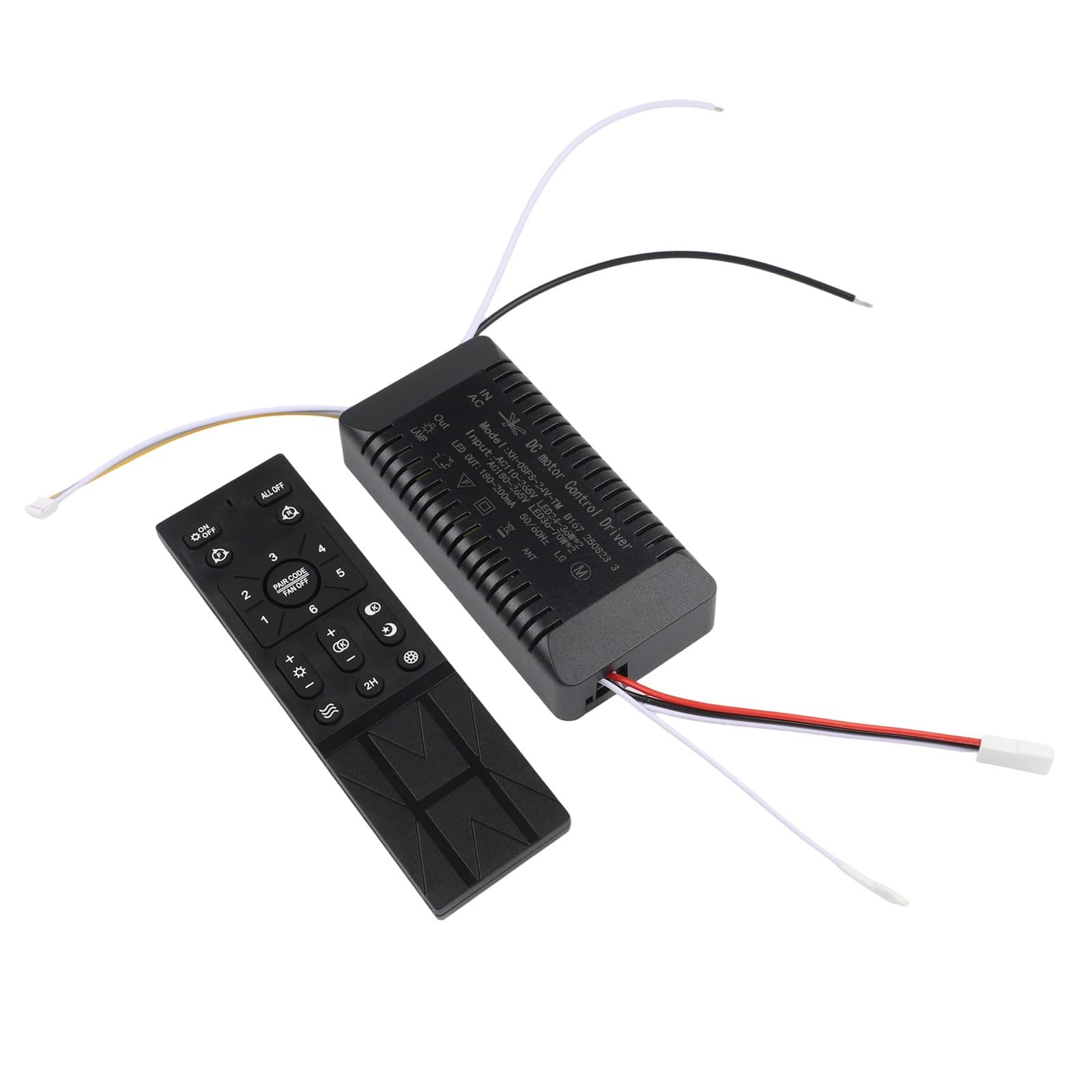 Wireless Remote Controller for Ceiling Fan Light with 6 Speed and Reset 3