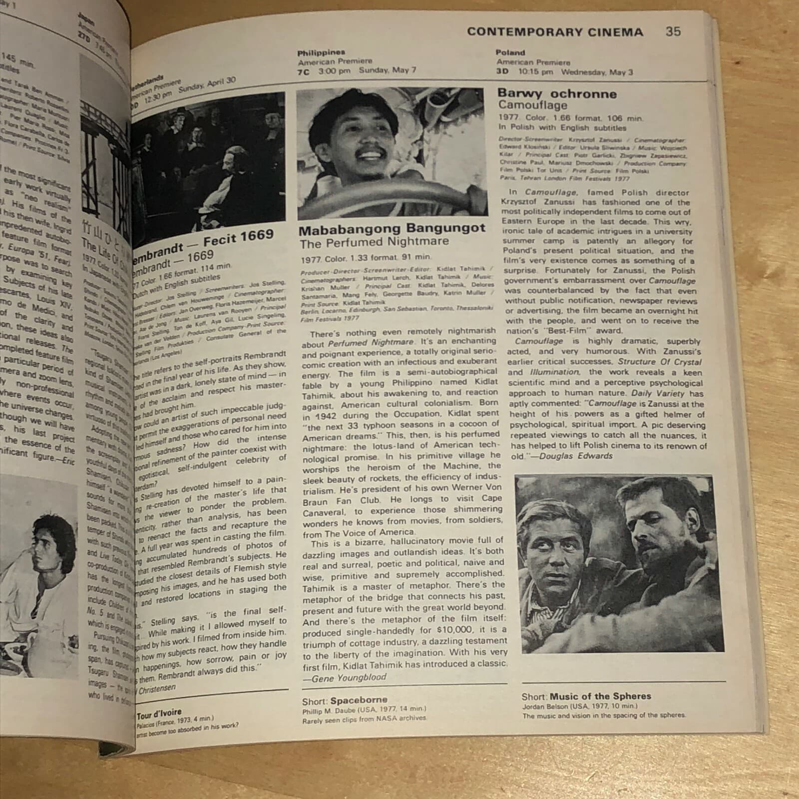 Filmex 1978 Los Angeles International Film Exposition Program Book Festival 6