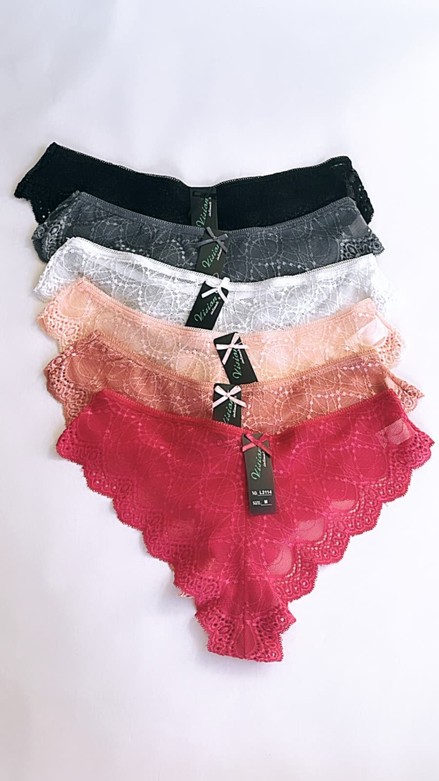 Women Thong Tangas Undies Panties 6 OR 12 lace sexy UNDERWEAR G-STRING 2114 S-XL 3