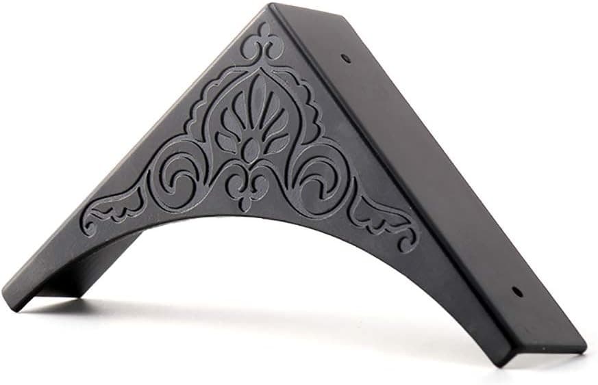Metal Corner Protector, 4 Pcs Antique Edge Safety Guard Cabinet Black  4