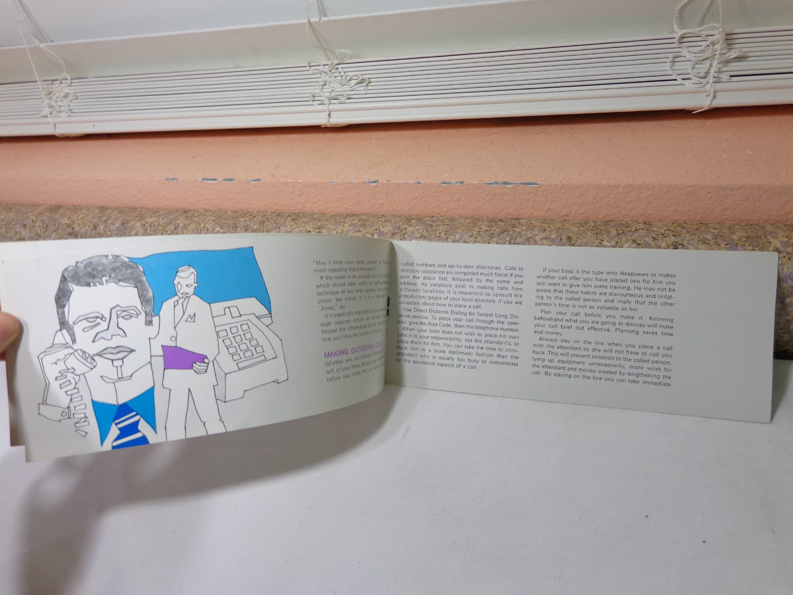 VINTAGE SOUTHWESTERN BELL TELEPHONE 1960's  RARE THE SECRETARY & THE PHONE BOOK 5