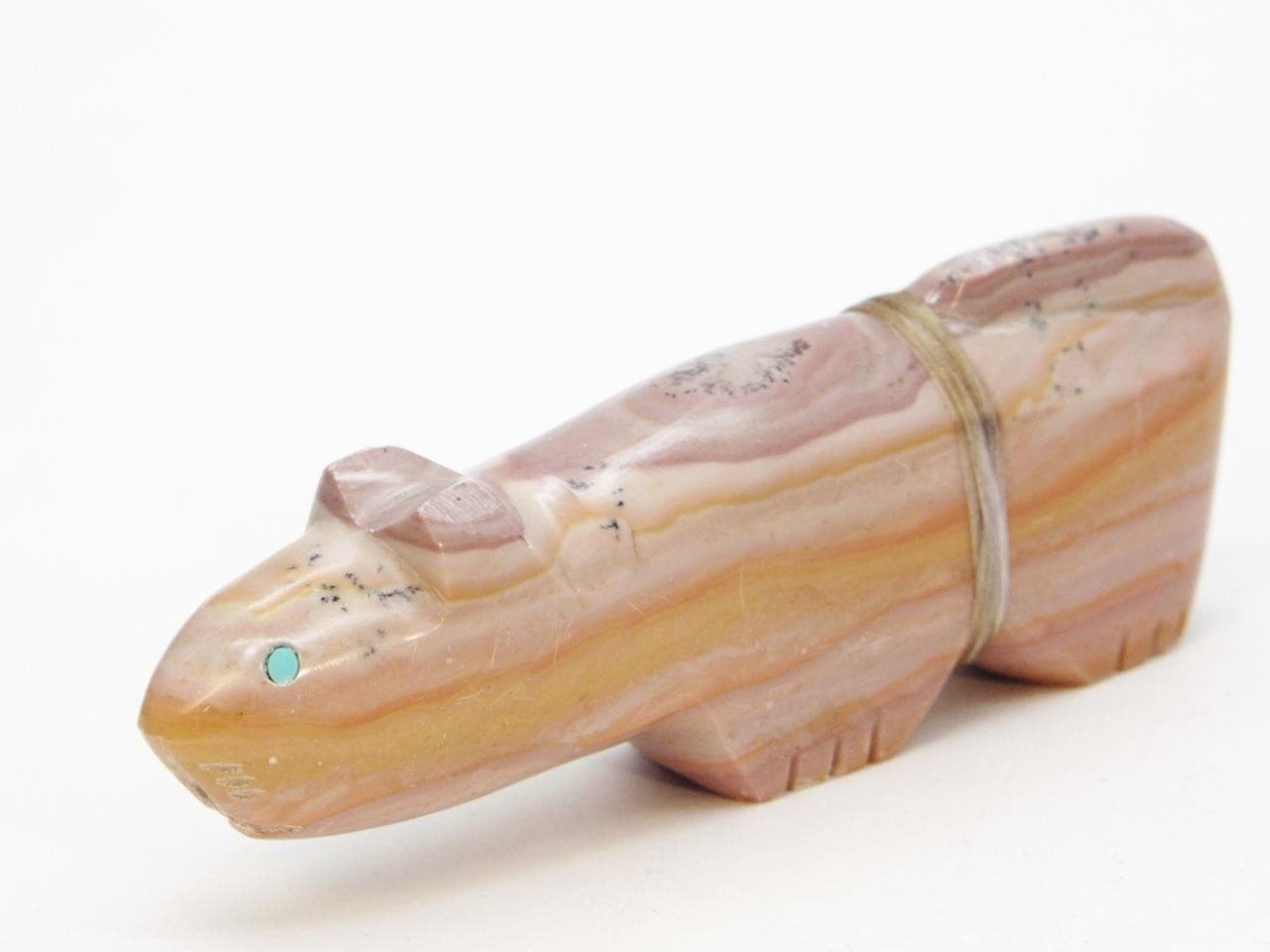 RARE SIGNED ~ MT LION Cougar Fetish by LENA BOONE (d) Zuni Pueblo Indian Carving 6