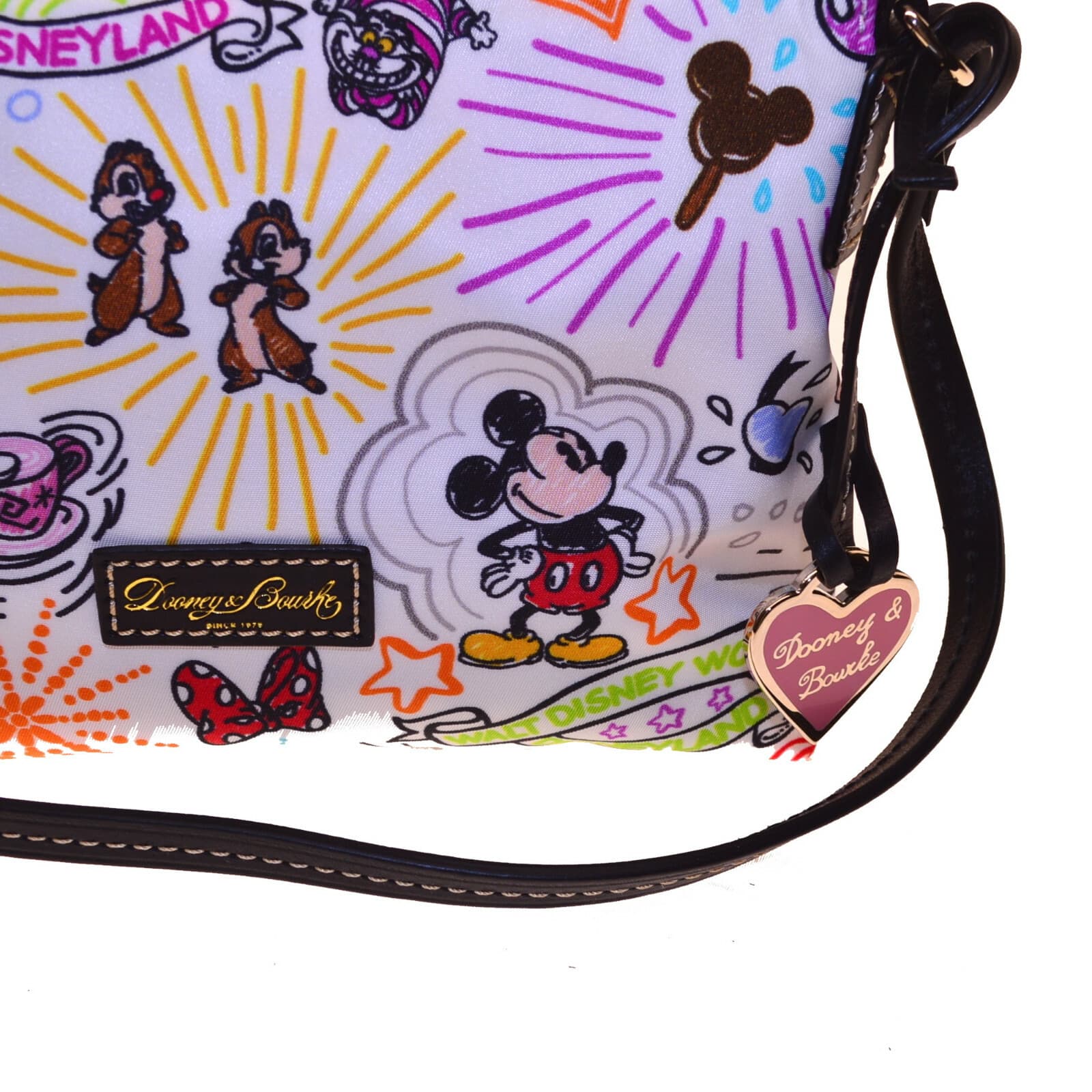 Disney Dooney & Bourke Nylon Sketch Pouchette Crossbody SUPER Cute Tinker Bell 2